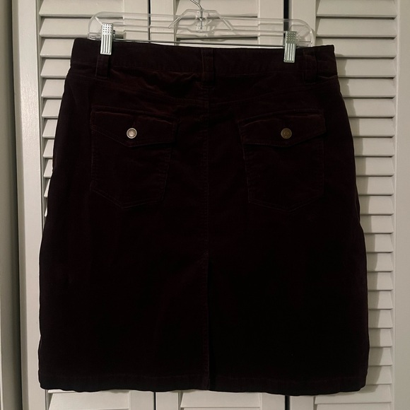 The Limited Chocolate Brown Corduroy Pencil Skirt Size 10 - Picture 2 of 10